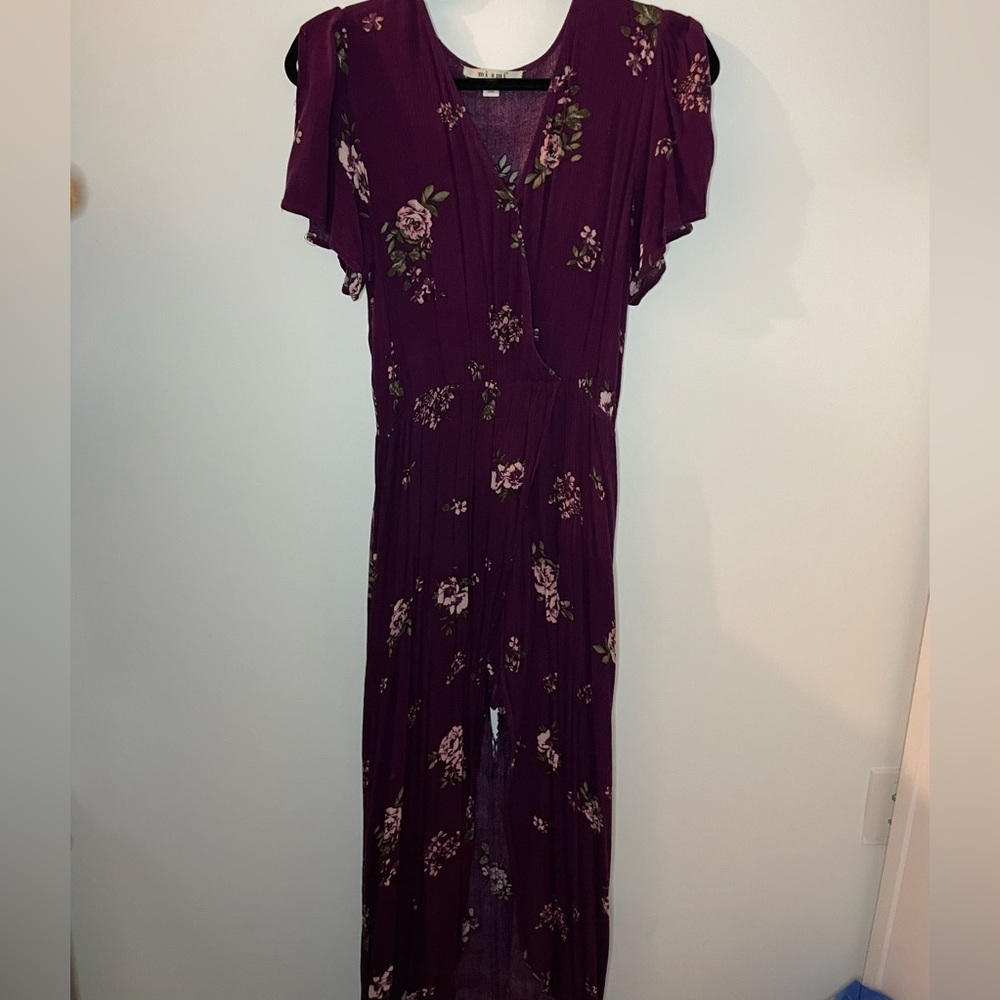 Francesa’s Miami romper with high low skirt